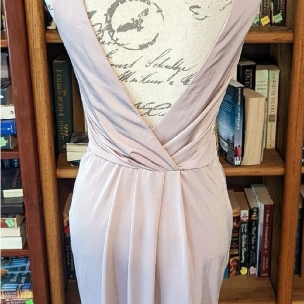 ASOS Asymmetrical Ruched Midi Dress - Picture 2 of 5